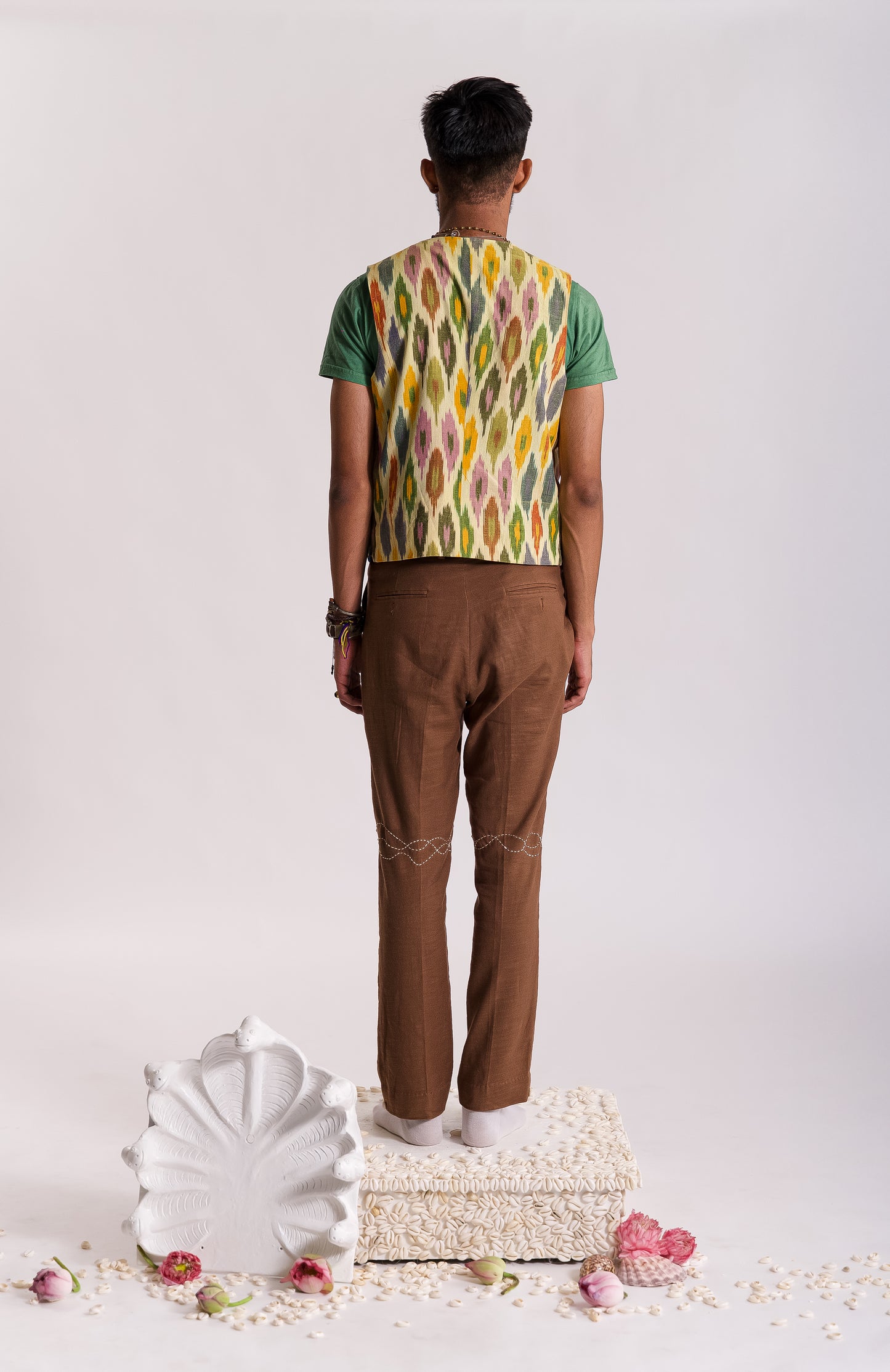 Ikat Waistcoat - Multicolor