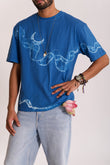 Chandra Lehar Shibori T-Shirt-Blue