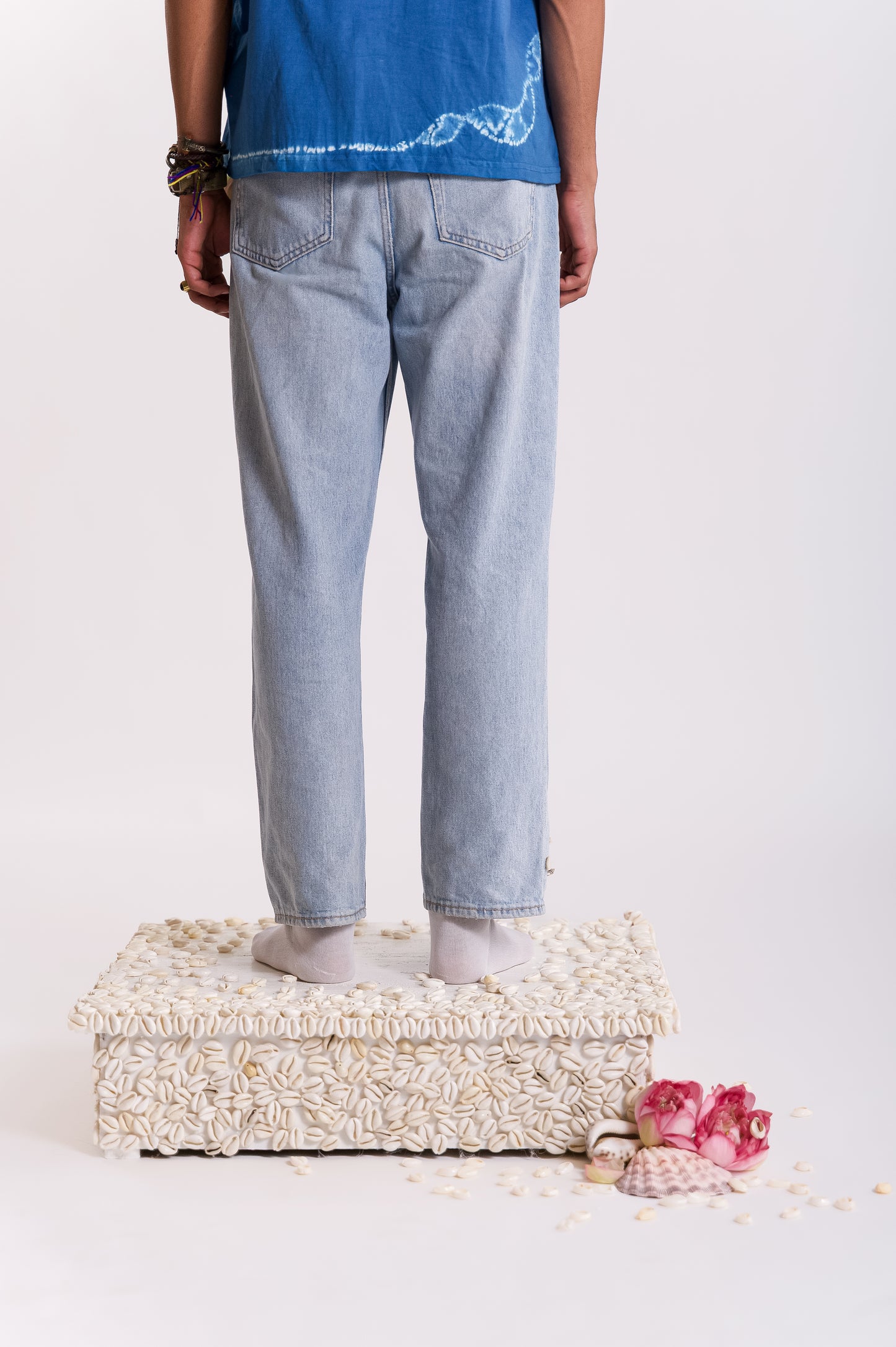 Samudra Embroidered Denim - Blue
