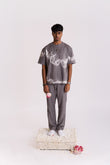 Chandra Lehar Shibori T-shirt-Grey