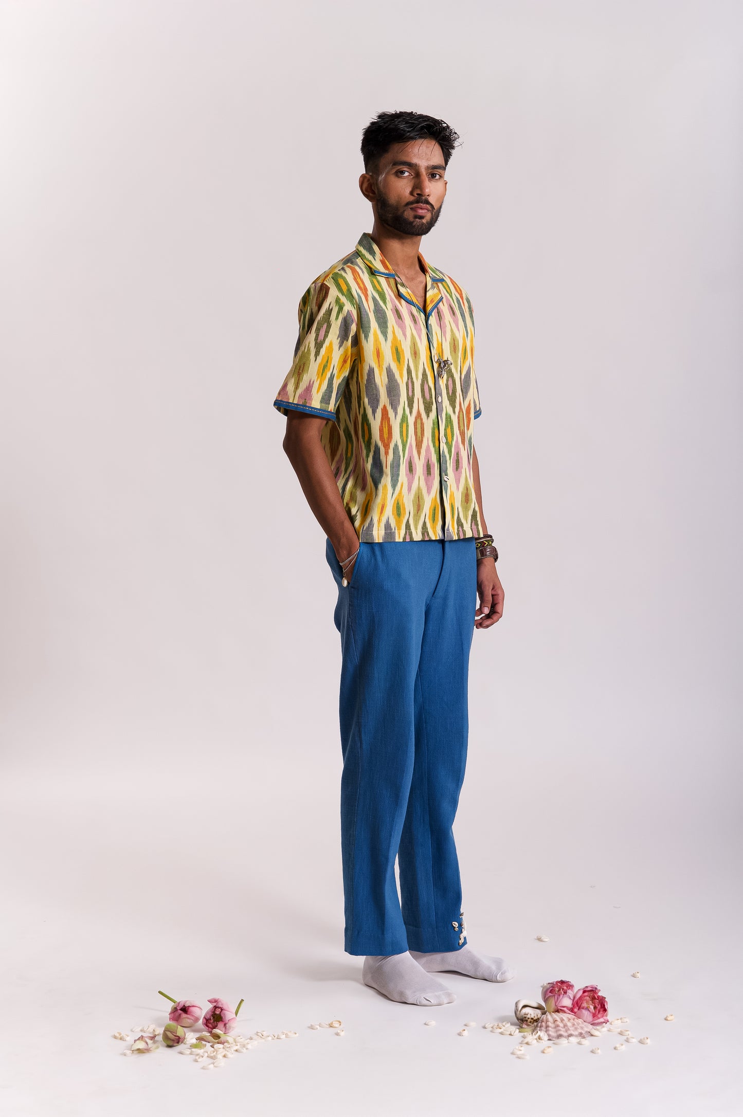 The Handwoven Ikat Shirt- Multicolor