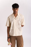 Vasuki Hand Embroidered Shirt - OW