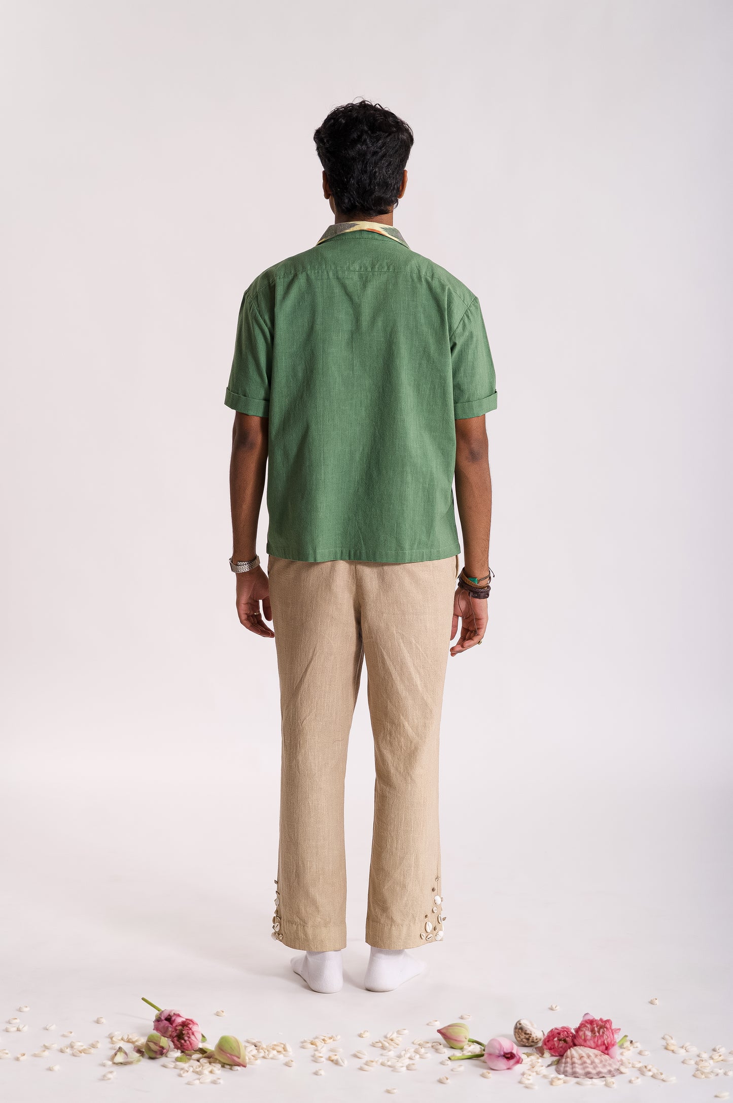 The Vasuki Shell Shirt - Green