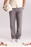 Lehar Embroidered Trouser - Grey