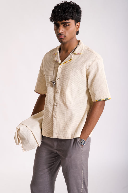 Knitted Jaali Shirt - OW