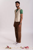 Knitted Jali Waistcoat - OW