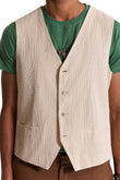 KNITTED JALI WAISTCOAT