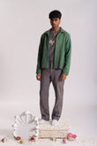 Amrit Kalash Embroidered Jacket - Green